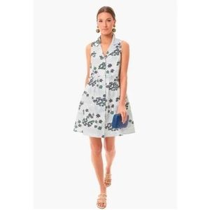 TUCKERNUCK | Cotton Button Up Provence Breeze Sleeveless Shirt Dress Sz XXS